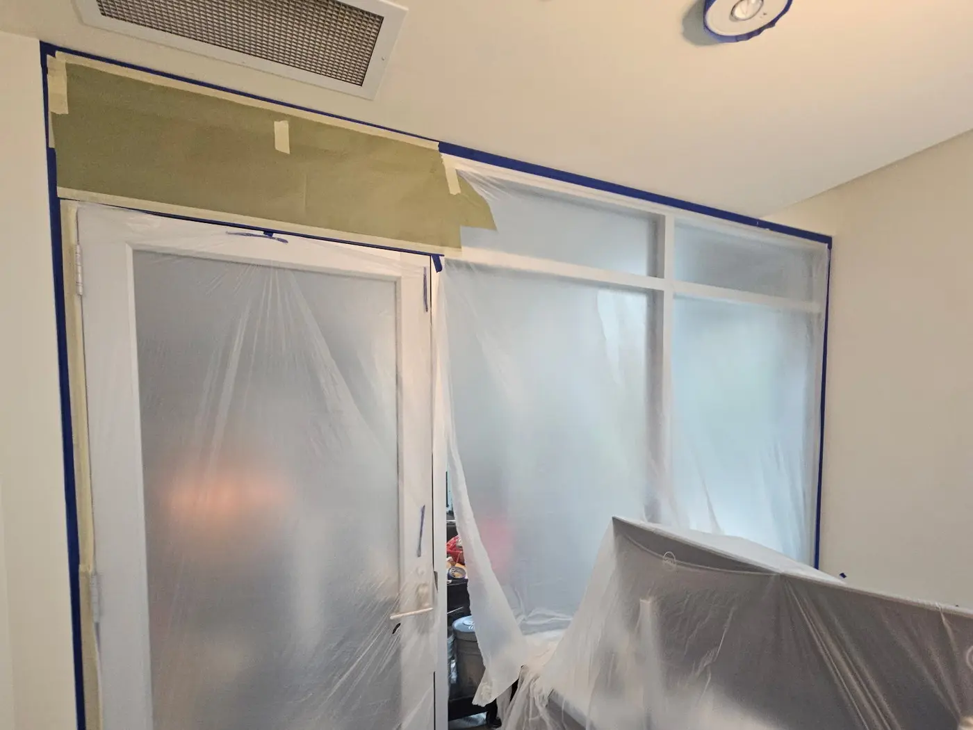 Interior painting preparation and surface protection by Joab Painting LLC